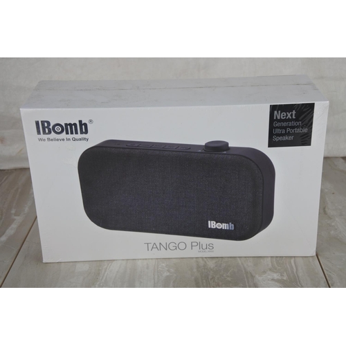 989 - A boxed IBomb Tango Plus portable speaker.