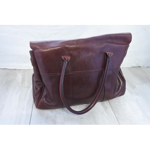 950 - A stunning genuine Mulberry ox blood leather bag.