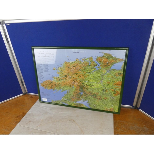 1062 - A framed print of County Donegal.