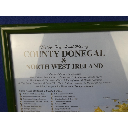 1062 - A framed print of County Donegal.