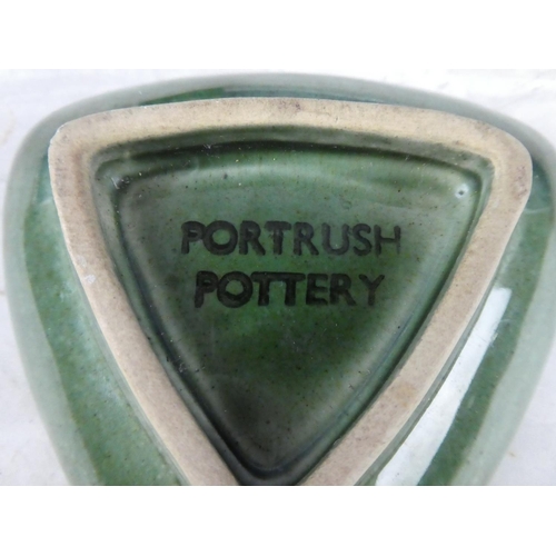 1072 - A Portrush Pottery mug and dish.