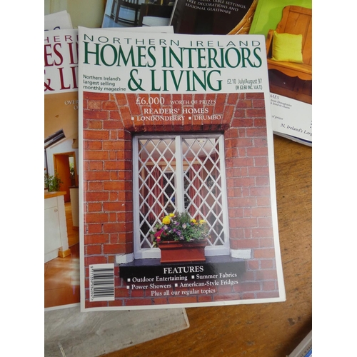 1091 - A lot of Homes Interior & Living Magazines.