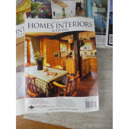 1091 - A lot of Homes Interior & Living Magazines.