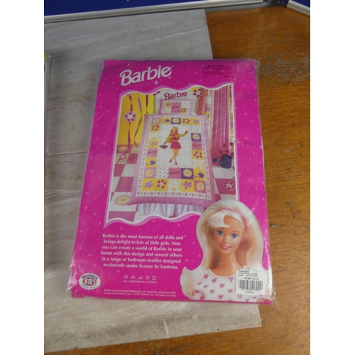 1115 - 2 Barbie's single duvet bed sets.