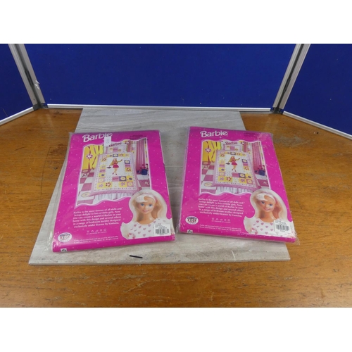 1115 - 2 Barbie's single duvet bed sets.