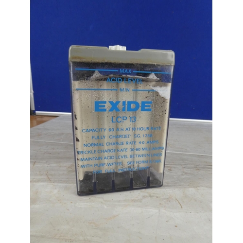 1137 - A vintage Exide battery.