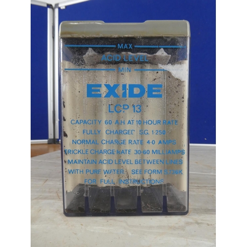 1137 - A vintage Exide battery.