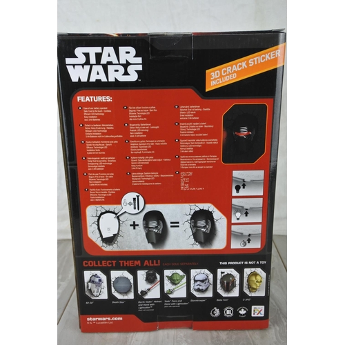 1167 - A boxed Disney Star Wars Kylo Ren 3D deco light and a boxed Harry Potter light.