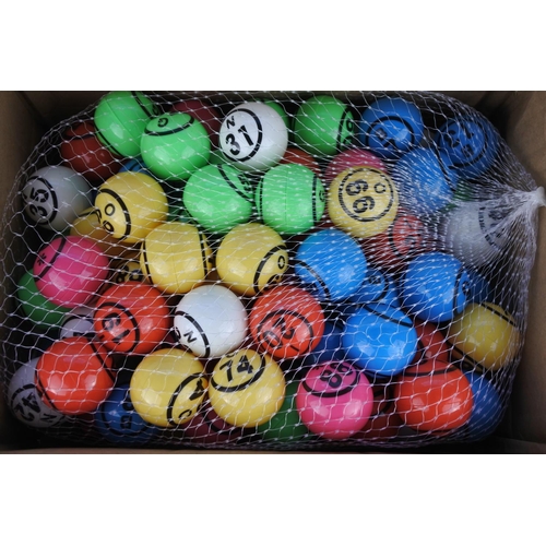 1185 - Three boxes of Bingo balls.