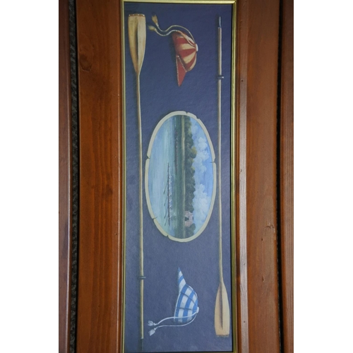 1188 - A set of four framed sporting pictures. approx 15x50cm.