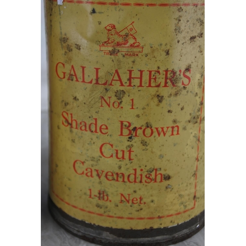 1196 - Two vintage Gallaher's tins and another.