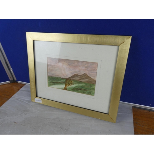 802 - A framed watercolour, signed by the Artist. approx 26x34cm.