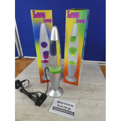 872 - Two boxed Lava Lamps.