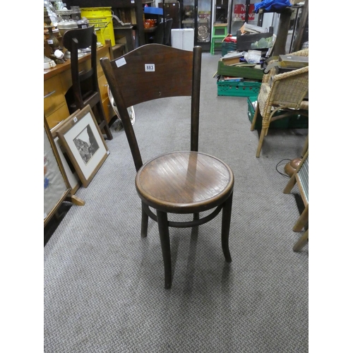 883 - A vintage Bentwood style chair.