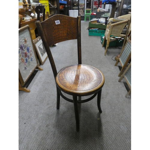 886 - A vintage Bentwood style chair.