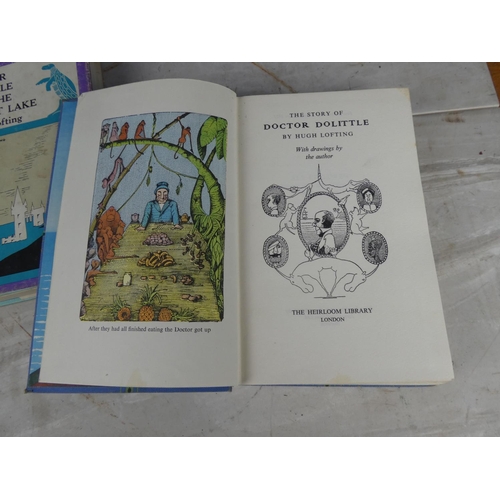 909 - Two vintage books 'Doctor Dolittle and the Secret Lake'  and 'The Story of Doctor Dolittle' by Hugh ... 