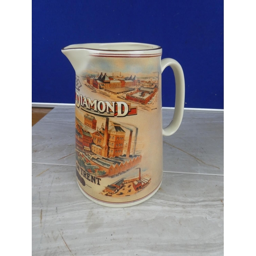 914 - A 'Double Diamond - Burton on Trent' pottery jug.