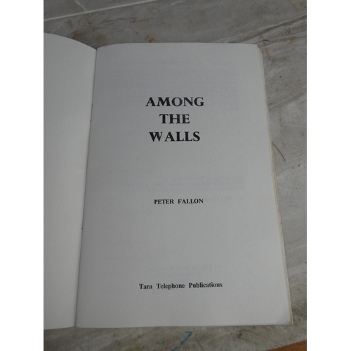 944 - 'Among the Walls' book by Peter Fallon signed by the author.