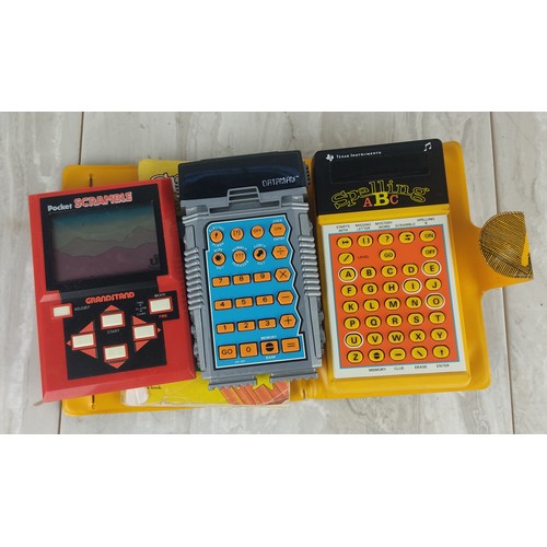 349 - A Texas Instruments Electronics Calculator, a Texas Instruments Electronics Little Professor, and a ... 