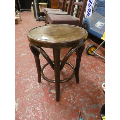 1239 - A vintage Bentwood style stool.