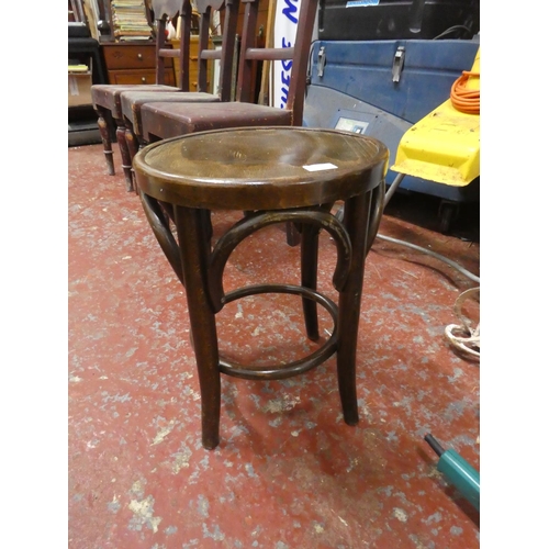 1239 - A vintage Bentwood style stool.