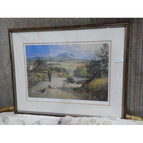 1312 - A 192/350 limited edition framed print, titled 'Slemish, Co. Antrim', signed by artist David Long.