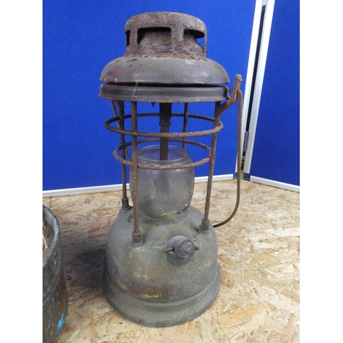 1334 - A tilley oil lamp for restoration and another.