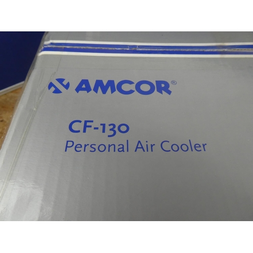 1353 - A boxed Amcor CF130 personal air cooler.