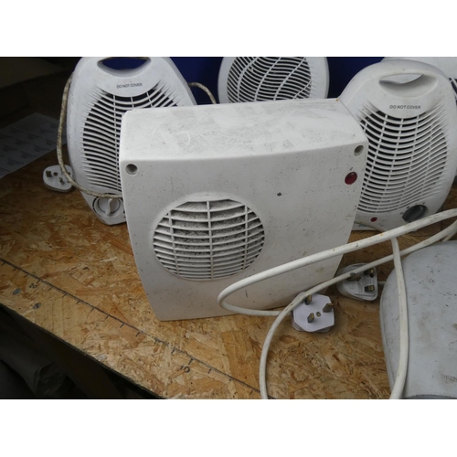 1356 - A large lot of fan heaters etc