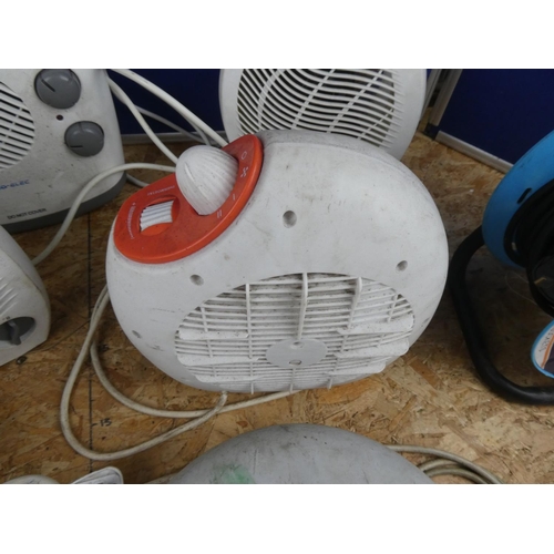 1356 - A large lot of fan heaters etc