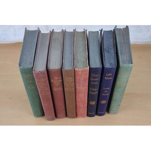 78 - Eight vintage books by Thomas Nelson & Sons Ltd 'Little Woman', 'Jayne Eyre' and more.