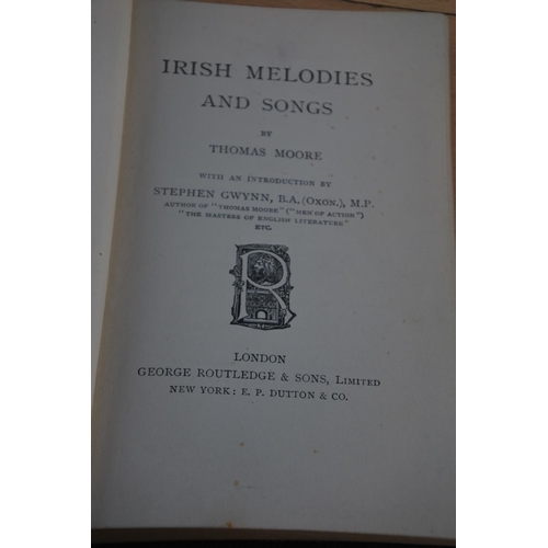 482 - A small leather bound book 'Irish Melodies' by Thomas Moore.