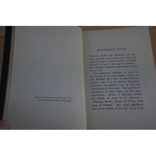 482 - A small leather bound book 'Irish Melodies' by Thomas Moore.