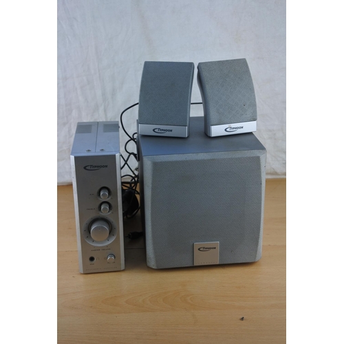 493 - A Typhoon multimedia amplifier and speaker.