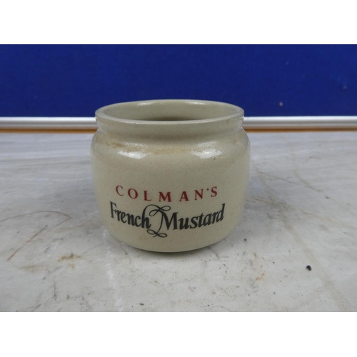 42 - A Denby 'Colman's French Mustard' pot.