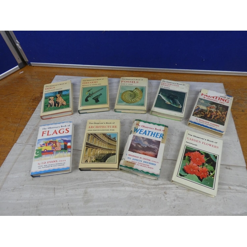50 - A collection of vintage Observer reference books.