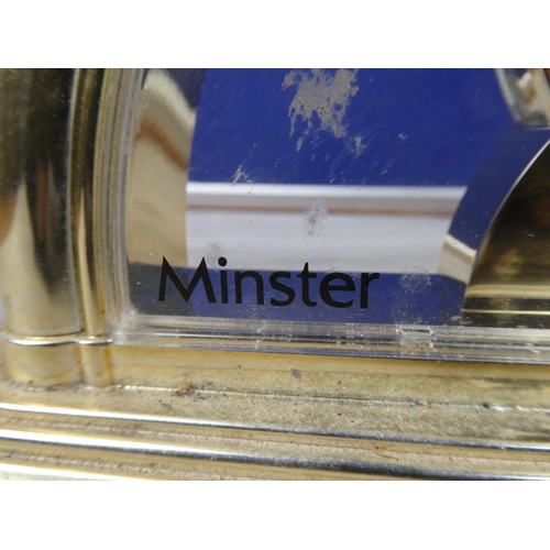 57 - A Minster skeleton style mantle clock.