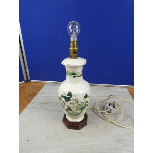 592 - A Mason's Ironstone pottery table lamp base. approx 40cm tall.