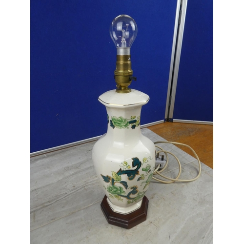 592 - A Mason's Ironstone pottery table lamp base. approx 40cm tall.