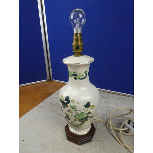 592 - A Mason's Ironstone pottery table lamp base. approx 40cm tall.