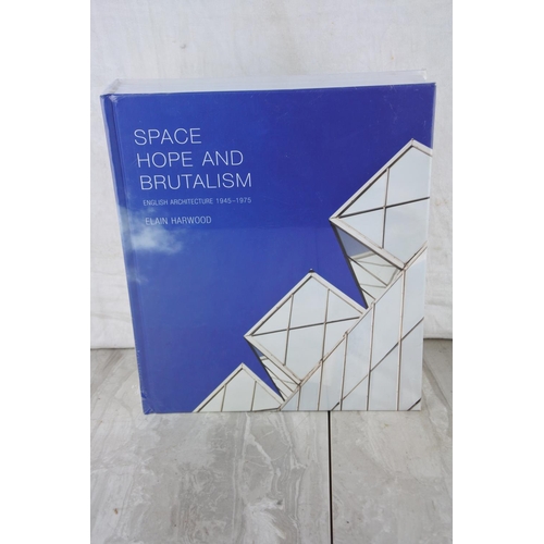 632 - A large new book 'Space Hope and Brutalism' by Elain Harwood.