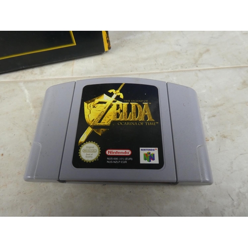 704 - A boxed Nintendo 64 cartridge 'The Legend of Zelda - Ocarina of Time'.