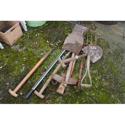 1260 - An assortment of garden tools.