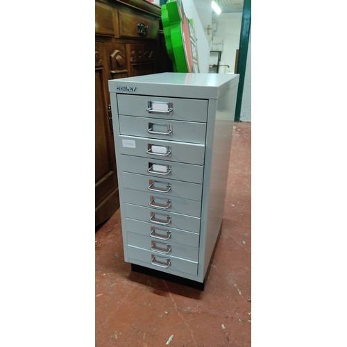 654 - A Bisley filing cabinet.