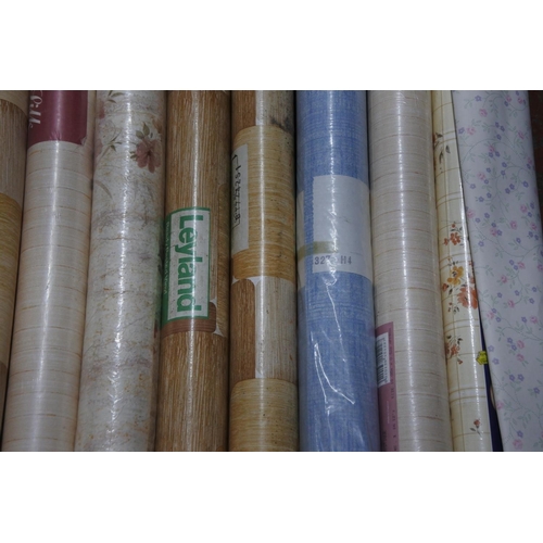 1156 - A job lot of various rolls of wall paper.