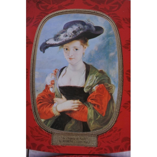 26 - A set of six vintage placemats 'Le Chapeau de Paille' By Rubens (1577 - 1640).