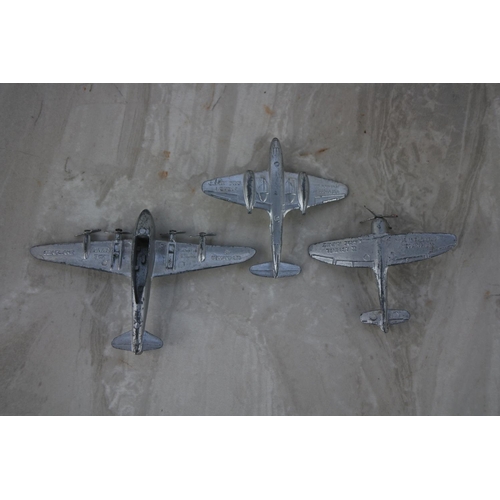 29 - A lot of three Dinky diecast model aeroplanes