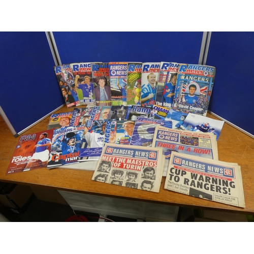 670 - A collection of magazines relating to Rangers Football Club.