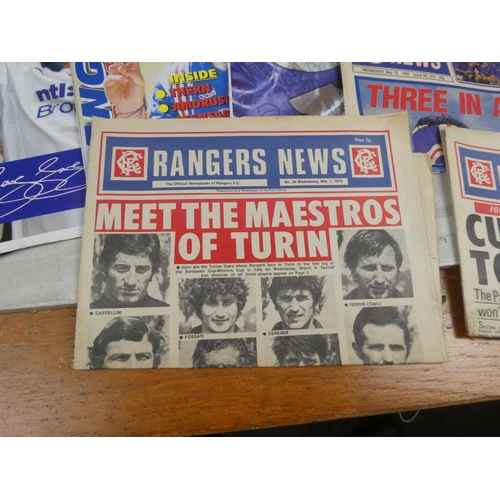 670 - A collection of magazines relating to Rangers Football Club.