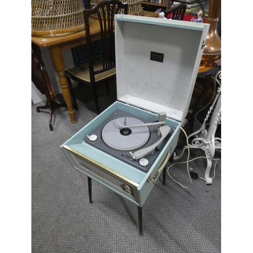 689 - A vintage Dansette record player on legs